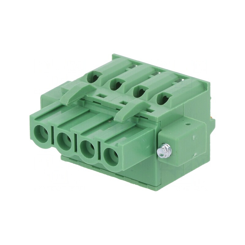 Regletă de Conexiuni 5,08mm cu 4 Piste și Mufă Dreaptă | Electronic-mag.ro | Componente Electronice