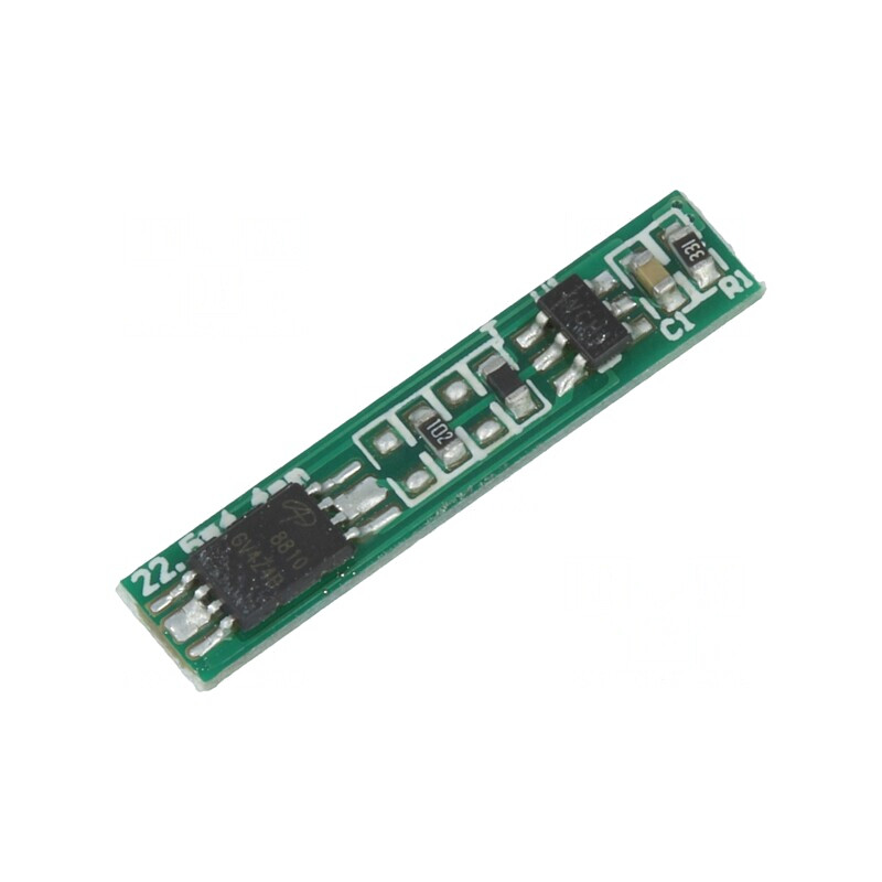 Protecție PCB Li-Ion 3,6V 2,5A 22,5x4,4x2mm | Electronic-mag.ro | Componente Electronice