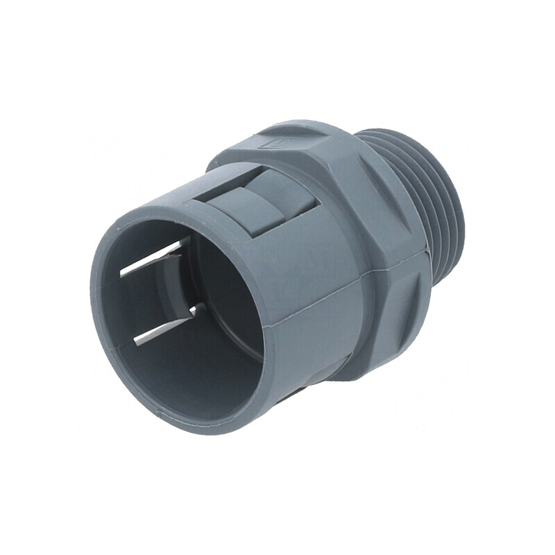 Conectori finali drepţi poliamidă IP65 gri | Electronic-mag.ro | Componente Electronice