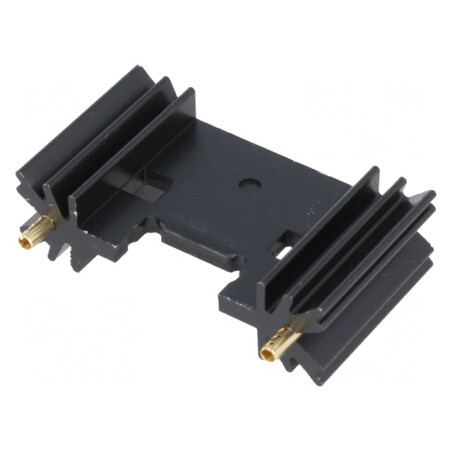 Radiator extrudat TO220 TO3P negru 25.4x45x12.7mm | Electronic-mag.ro | Componente Electronice