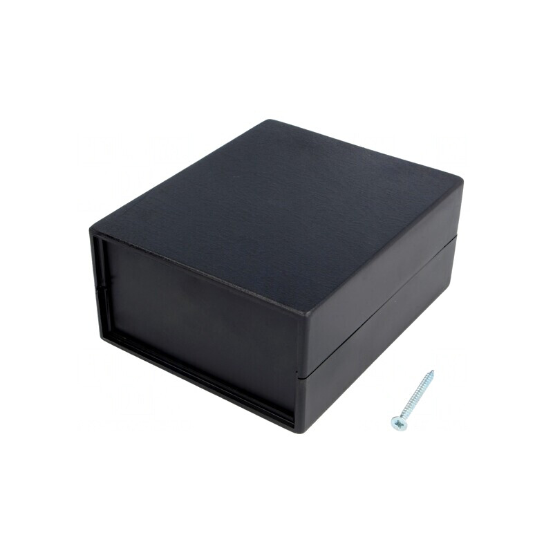 Carcasă polistiren neagră 90x109x49mm | Electronic-mag.ro | Componente Electronice