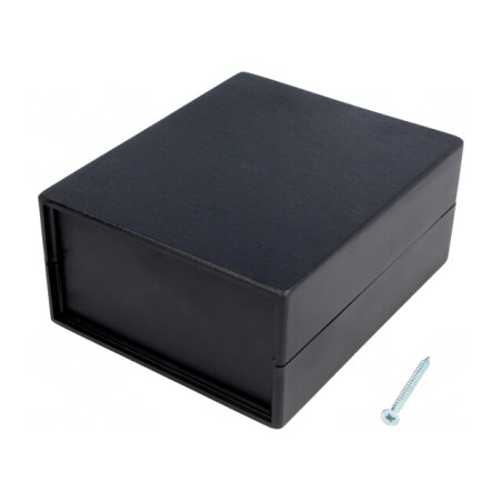 Carcasă polistiren neagră 90x109x49mm | Electronic-mag.ro | Componente Electronice