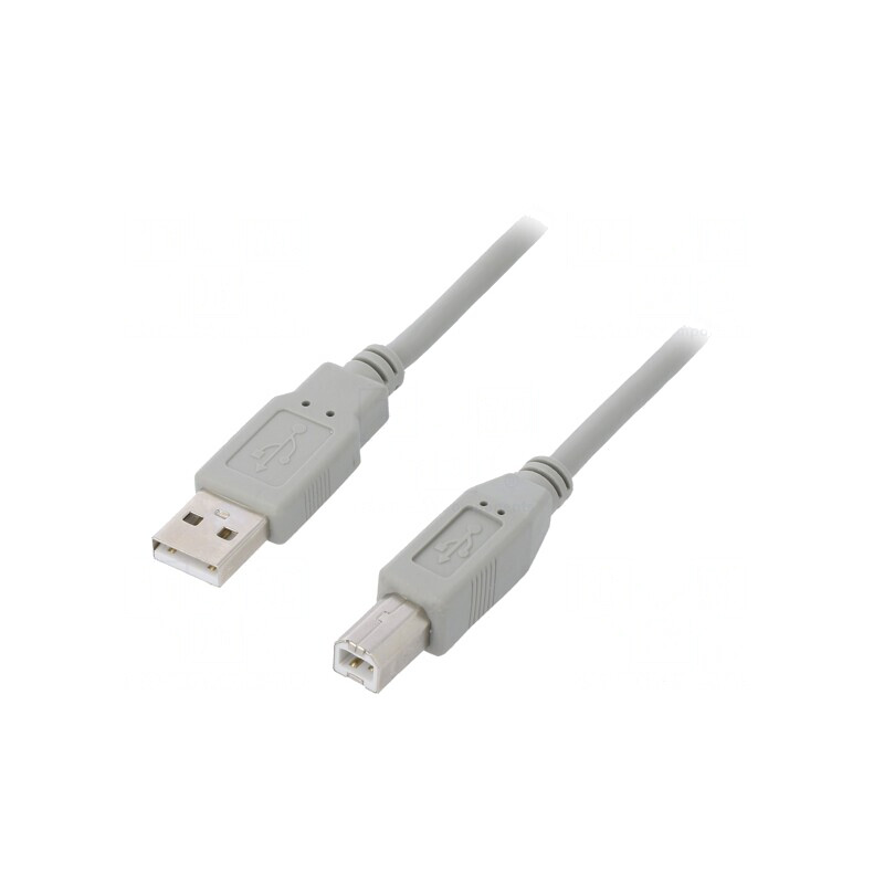 Cablu USB 2.0 A-B 1m Gri | Electronic-mag.ro | Componente Electronice