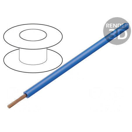 Cablu Electric FlexiVolt 1x1mm2 Cu PVC Albastru 100m | Electronic-mag.ro | Componente Electronice