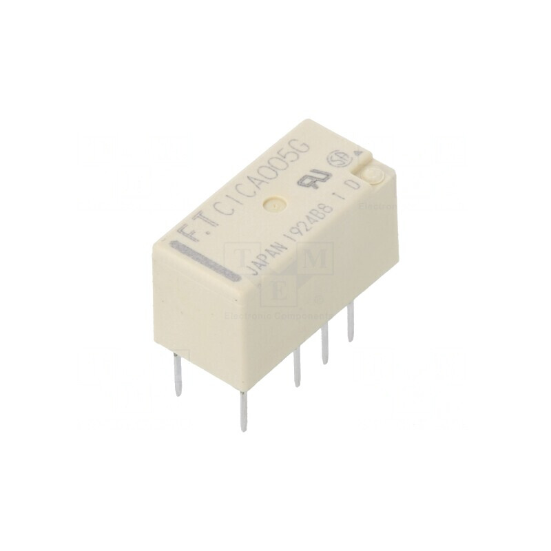 Releu electromagnetic DPDT 5VDC THT | Electronic-mag.ro | Componente Electronice