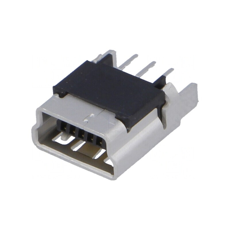 Conector USB B Mini pentru PCB THT 5 PIN | Electronic-mag.ro | Componente Electronice