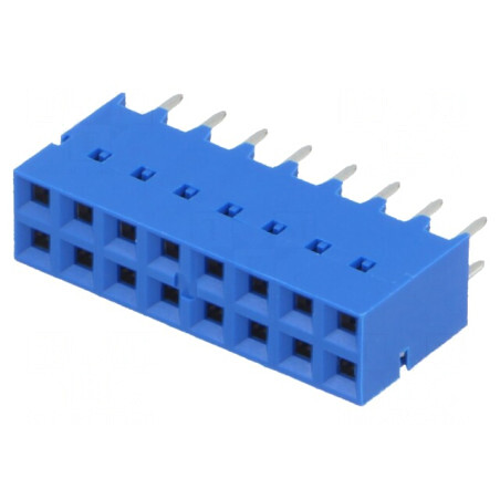 Conector Soclu PCB Mamă 2,54mm 16-PIN THT Aurit | Electronic-mag.ro | Componente Electronice