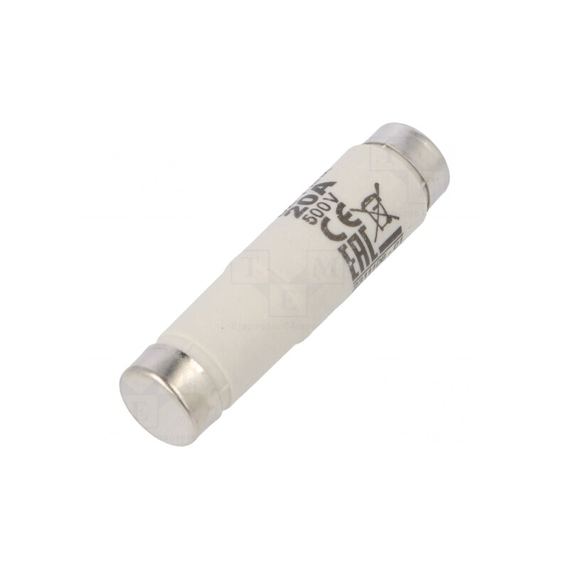 Siguranță Ceramică 20A 500V AC/DC Ardere Rapidă | Electronic-mag.ro | Componente Electronice