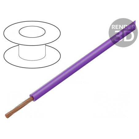 Cablu Electric Litat Cu 2,5mm2 Violet 450/750V | Electronic-mag.ro | Componente Electronice