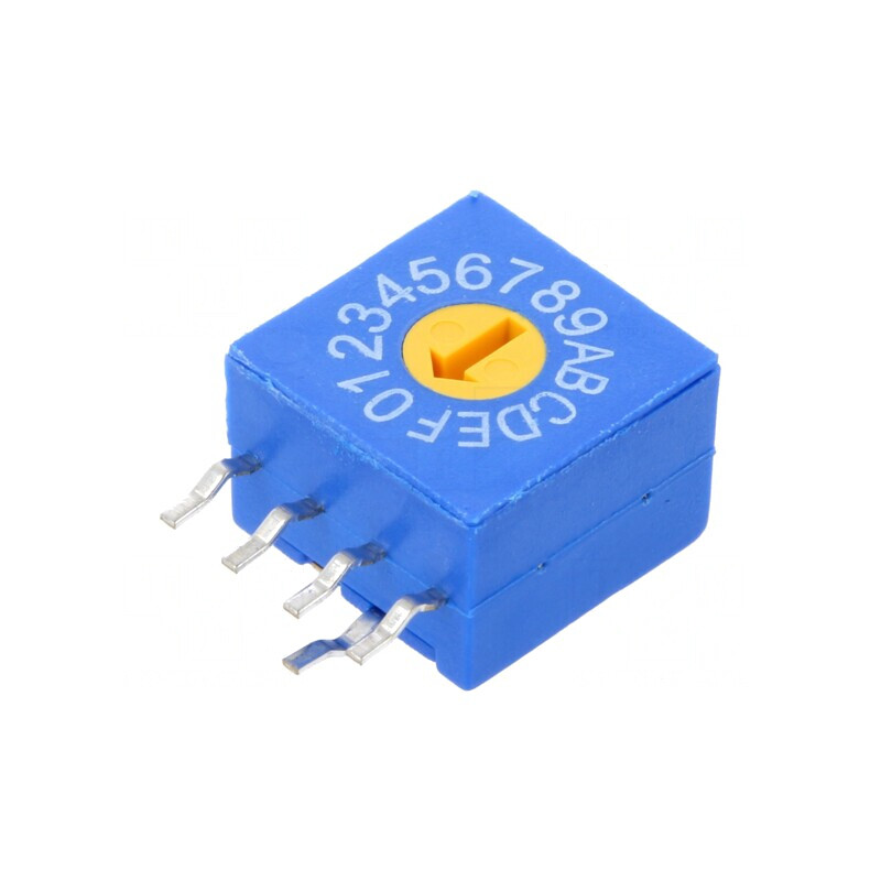 Întrerupător Codificare HEX/BCD 16 Poz THT | Electronic-mag.ro | Componente Electronice