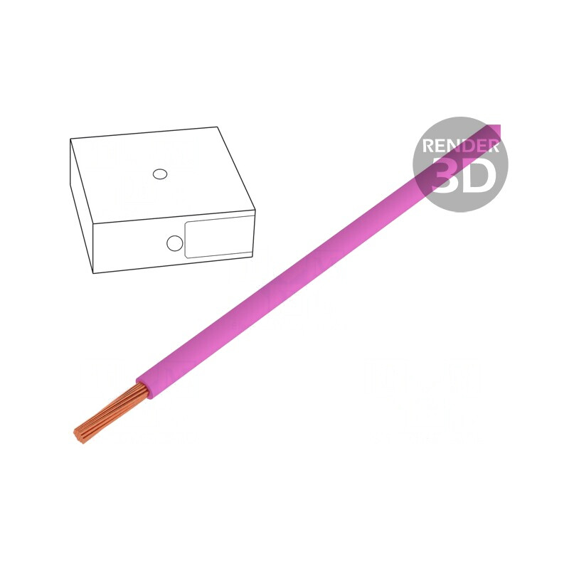 Cablu Cupru Litat 6mm2 PVC Roz 450/750V Clasa 5 Eca | Electronic-mag.ro | Componente Electronice