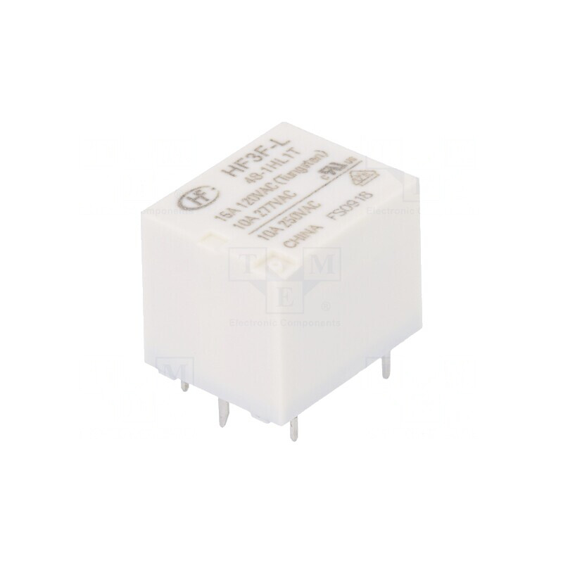 Releu Electromagnetic SPST-NO 48VDC 15A 10A 277VAC | Electronic-mag.ro | Componente Electronice