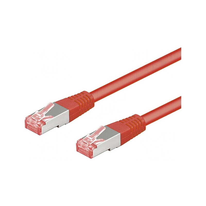 Cablu Patch S/FTP Cat6 LSZH Roșu 1.5m 28AWG | Electronic-mag.ro | Componente Electronice