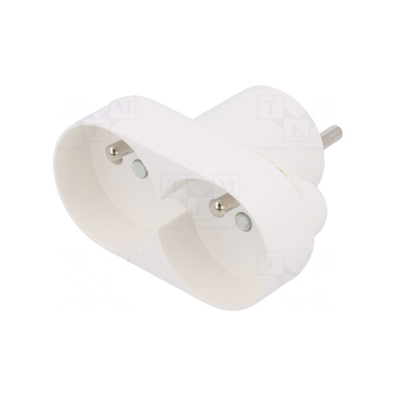 Spliter Alimentare AC 250V Alb 16A IP20 | Electronic-mag.ro | Componente Electronice Spliter Alimentare AC 250V Alb 16A IP20 | Electronic-mag.ro | Componente Electronice