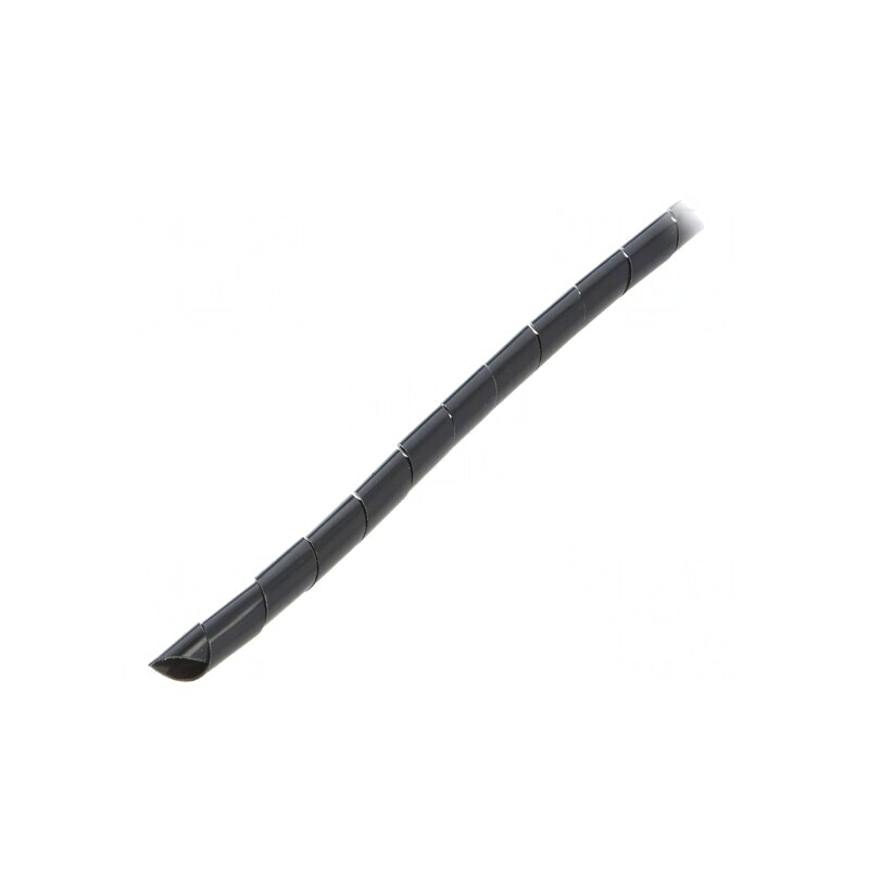Înfășurare spirală neagră 8mm 10m | Electronic-mag.ro | Componente Electronice