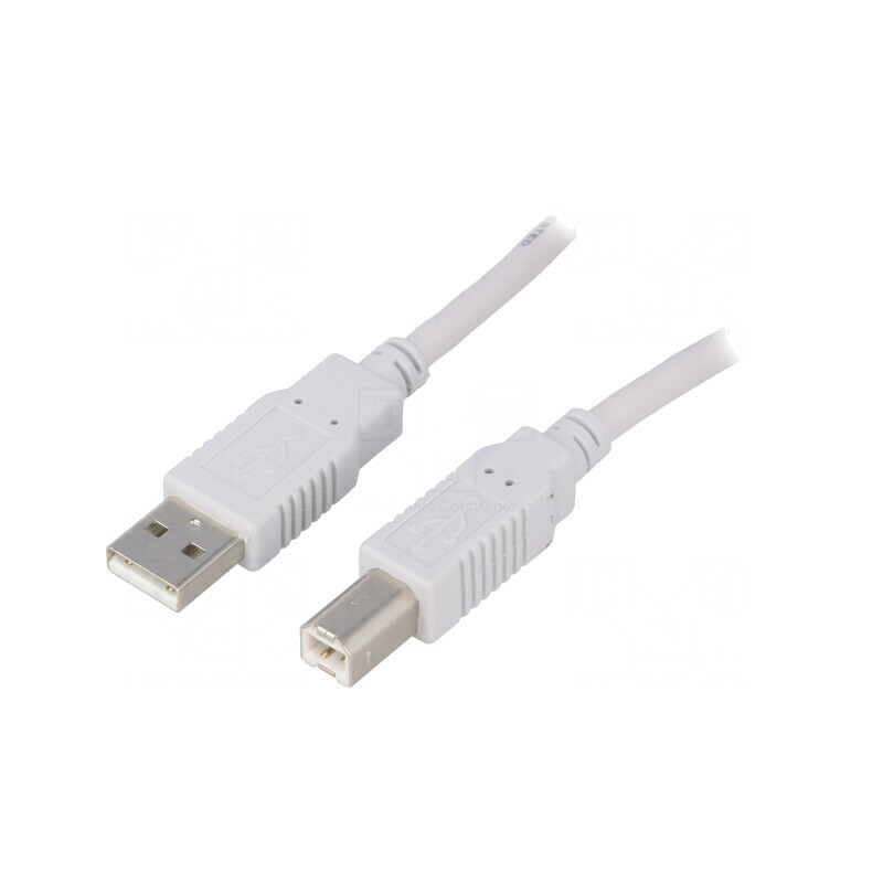 Cablu USB 2.0 A-B 3m Gri | Electronic-mag.ro | Componente Electronice Cablu USB 2.0 A-B 3m Gri | Electronic-mag.ro | Componente Electronice