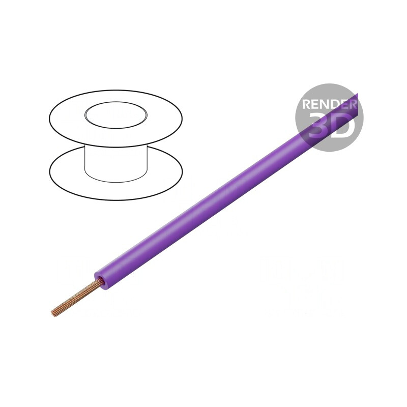 Cablu FlexiVolt 1mm2 PVC Violet 1,5kV | Electronic-mag.ro | Componente Electronice