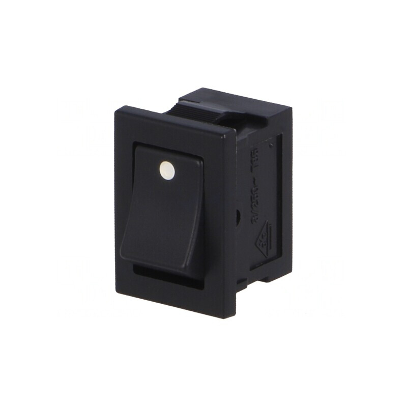 Rocker Switch SPST ON-OFF 3A 250V Black | Electronic-mag.ro | Componente Electronice