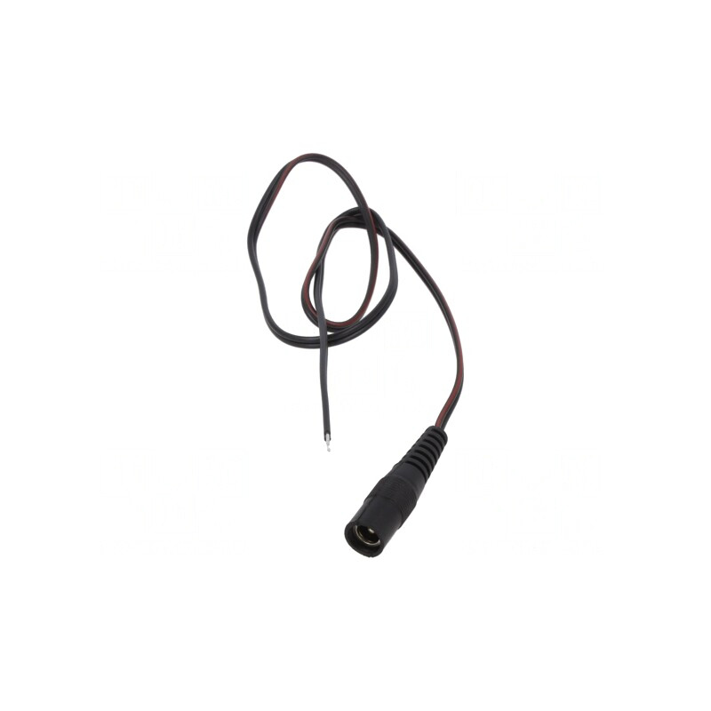 Cablu Alimentare DC 5,5/2,5 Negru 0,5m | Electronic-mag.ro | Componente Electronice