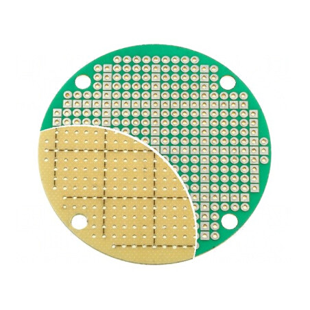 Placă Prototip Universală 60mm Rotundă | Electronic-mag.ro | Componente Electronice