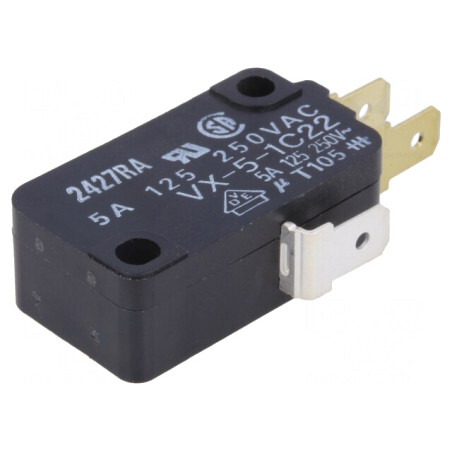 Microîntrerupător SNAP ACTION 5A/250VAC SPDT | Electronic-mag.ro | Componente Electronice