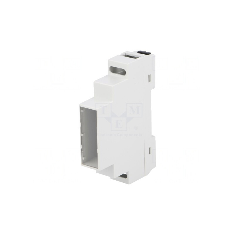 Carcasă DIN 90mm x 17mm x 65mm ABS gri UL94V-0 | Electronic-mag.ro | Componente Electronice