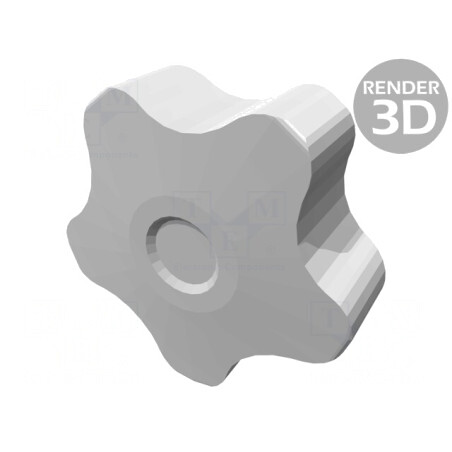 Buton de Reglare M8 cu Capac Roșu 50mm | Electronic-mag.ro | Componente Electronice
