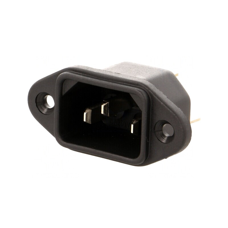 Conector Alimentare AC Soclu Tată 10A 250V | Electronic-mag.ro | Componente Electronice