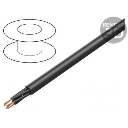 Cablu Electric BiT 500 Negru 5x1mm2 Cupru | Electronic-mag.ro | Componente Electronice