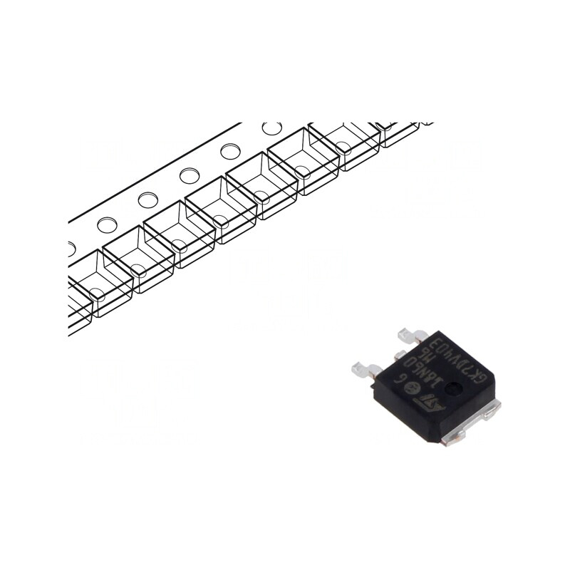 Tranzistor N-MOSFET 600V 13A 110W DPAK | Electronic-mag.ro | Componente Electronice