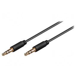 Cablu Jack 3.5mm 3pin Aurit 2m | Electronic-mag.ro | Componente Electronice