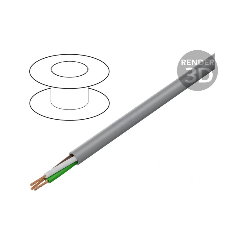 Cablu de Control Chainflex CF130 3G0,75mm2 PVC Gri | Electronic-mag.ro | Componente Electronice