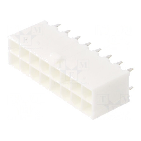 Soclu cablu-placă Mini-Fit Jr 4,2mm 16 pini THT 9A drept | Electronic-mag.ro | Componente Electronice