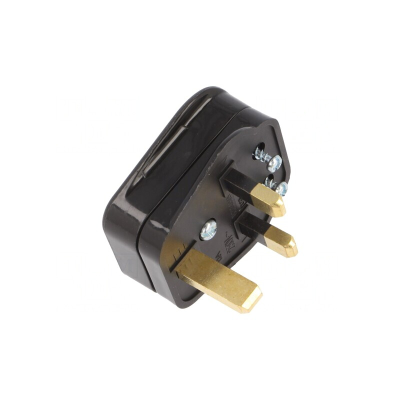 Conector Alimentare AC 250V 3A 2P PE Negru | Electronic-mag.ro | Componente Electronice