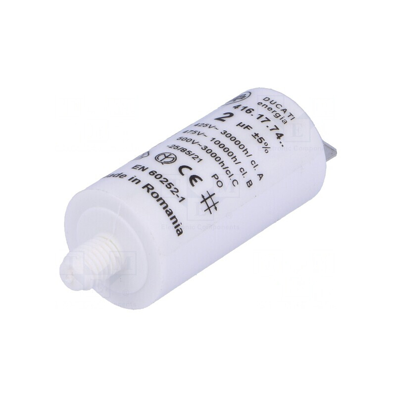 Condensator pentru Motoare 2uF 475VAC | Electronic-mag.ro | Componente Electronice