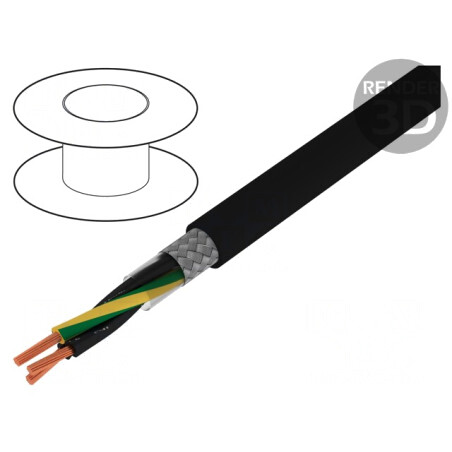 Cablu ecranat PVC 3G1mm2 JZ-500-C | Electronic-mag.ro | Componente Electronice