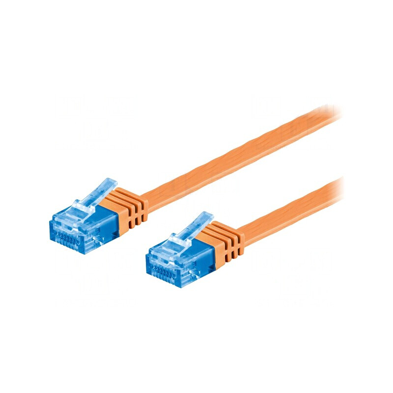 Cablu Patch UTP Cat6a Cupru PVC Portocaliu 2m 32AWG | Electronic-mag.ro | Componente Electronice