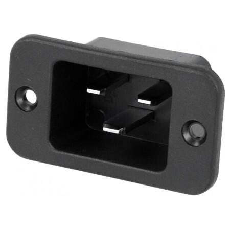 Conector Alimentare AC Soclu Tată 16A IEC 60320 C20 | Electronic-mag.ro | Componente Electronice