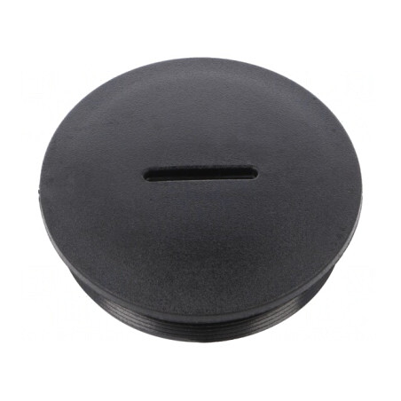 Capac de protecție negru IP54 poliamidă 15mm M63 | Electronic-mag.ro | Componente Electronice