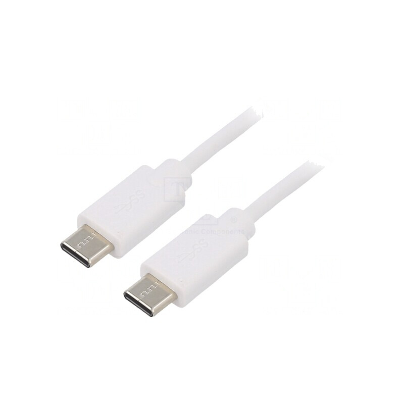 Cablu USB C 2.0 1.4m Alb | Electronic-mag.ro | Componente Electronice