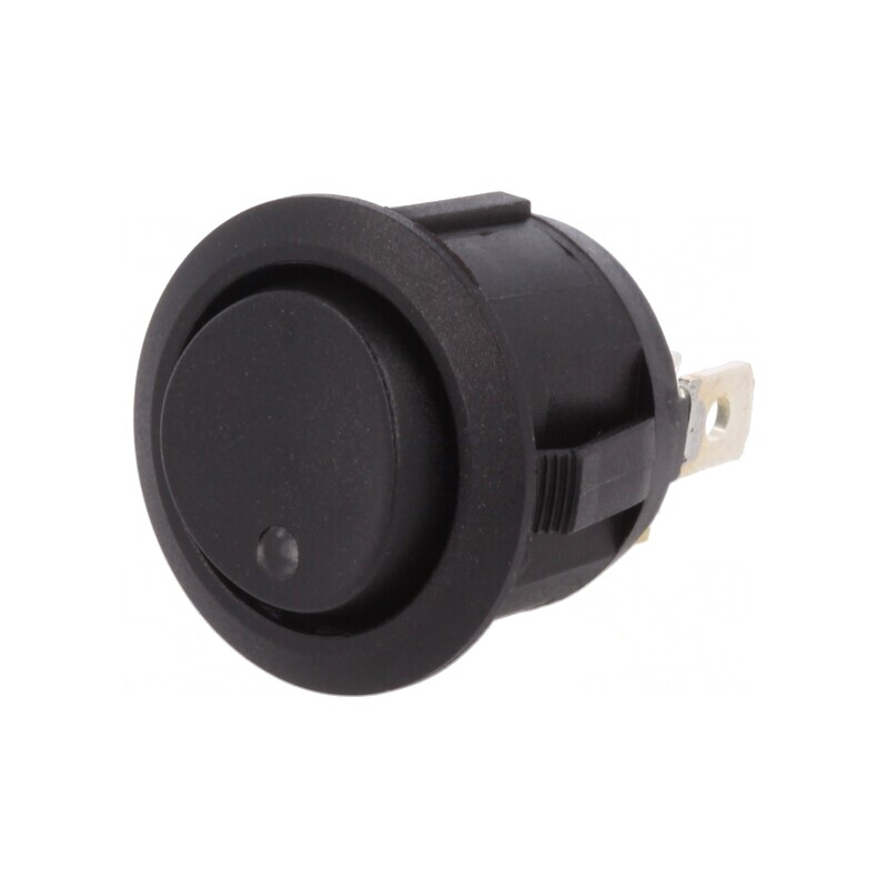 Comutator Basculant 3 Pini ON-OFF-ON cu LED 20A 14V Negru | Electronic-mag.ro | Componente Electronice