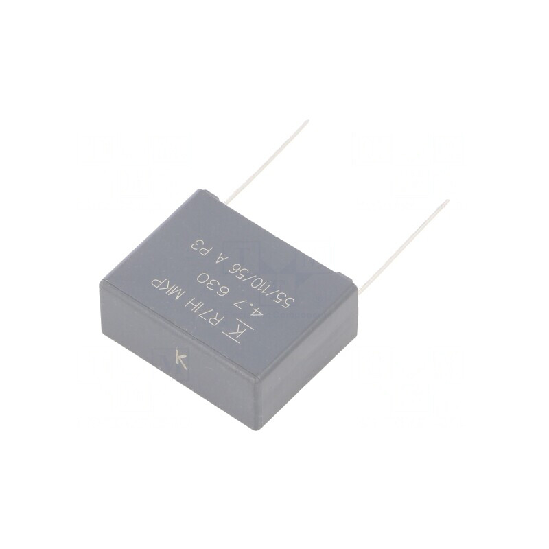 Condensator cu Polipropilenă 4,7uF THT ±10% 32x25x13mm | Electronic-mag.ro | Componente Electronice