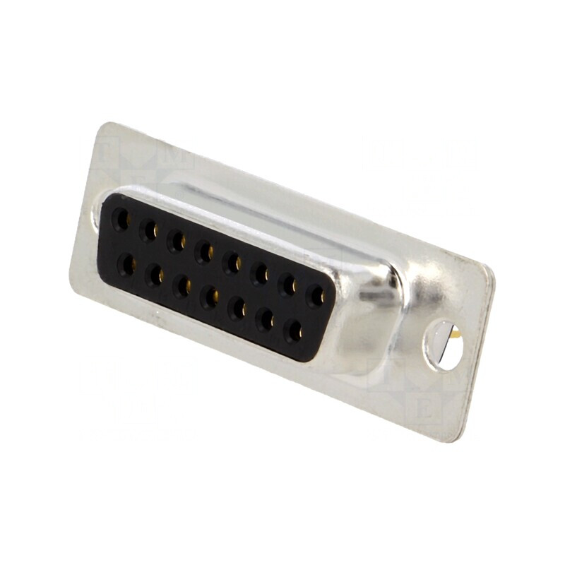 Conector D-Sub 15 Pin Soclu Mamă PCB THT 5A | Electronic-mag.ro | Componente Electronice