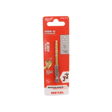 Burghiu Metal Impact 4.5mm Oțel Rapid HSS-G | Electronic-mag.ro | Componente Electronice
