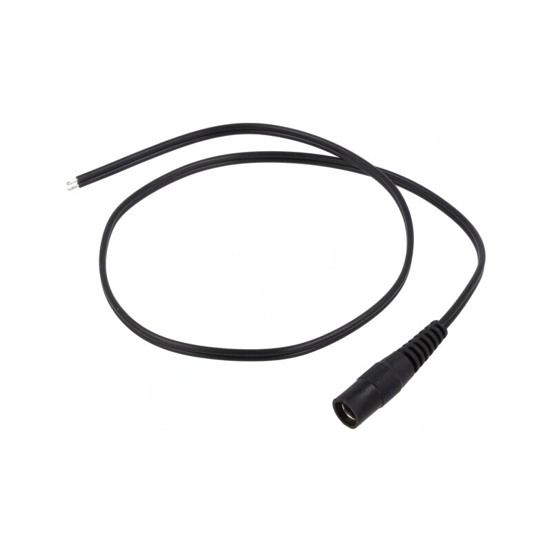 Cablu Alimentare DC 5,5/2,5 Negru 0,5m | Electronic-mag.ro | Componente Electronice