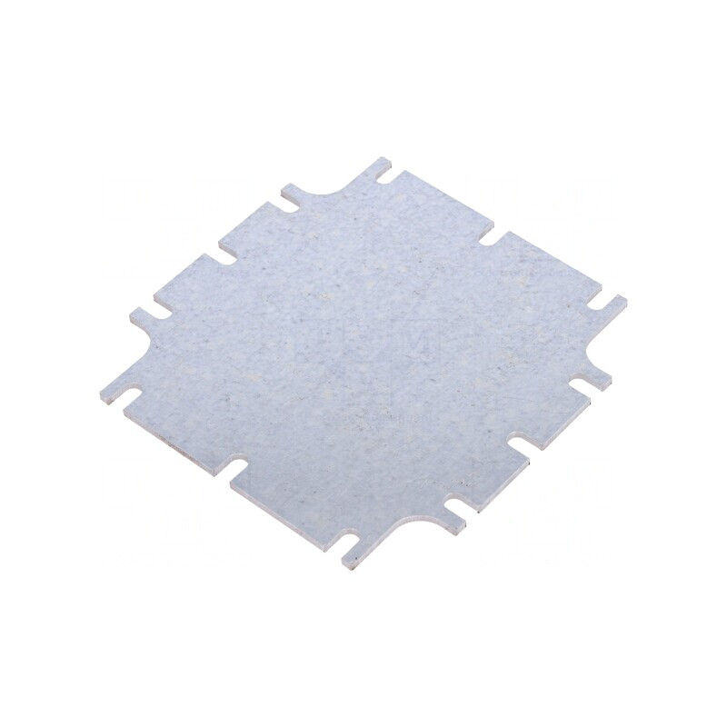 Placă de montare oțel zincat 91x91x2mm | Electronic-mag.ro | Componente Electronice