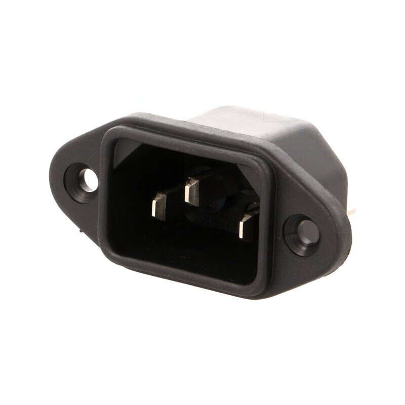Conector Alimentare AC 10A 250V IEC 60320 6061 | Electronic-mag.ro | Componente Electronice