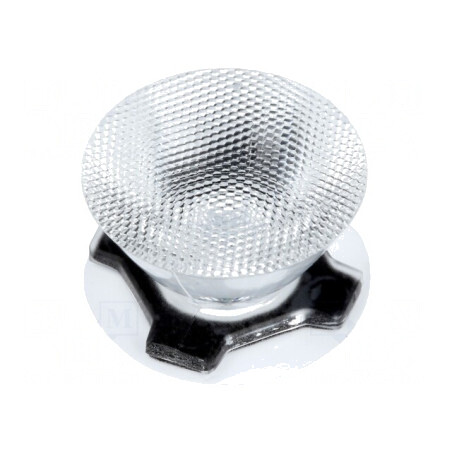 Lentilă LED Rotundă Transparentă 30-34° | Electronic-mag.ro | Componente Electronice
