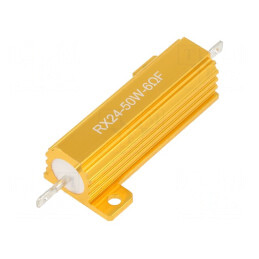 Rezistor Bobinat 6Ω 50W Cu Radiator | Electronic-mag.ro | Componente Electronice
