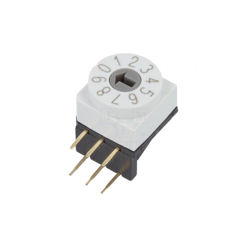 Întrerupător codificare DEC/BCD 10 poziții THT 80mΩ | Electronic-mag.ro | Componente Electronice
